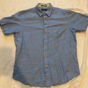 Blue Nautica button-down shirt